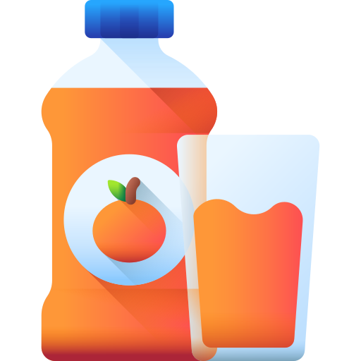 sok pomarańczowy 3D Color ikona