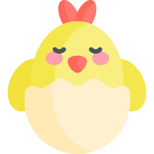 kurczak Kawaii Flat ikona