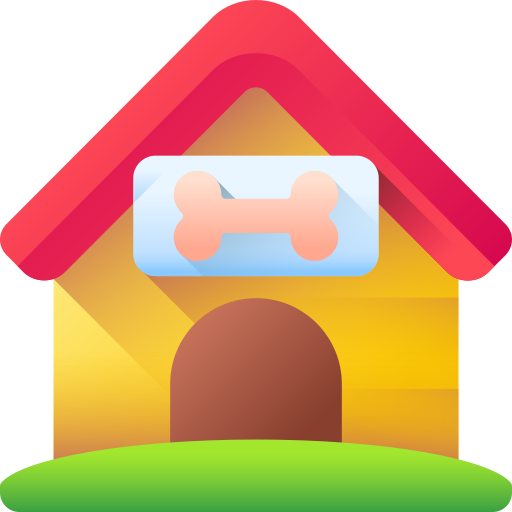 Dog house 3D Color icon