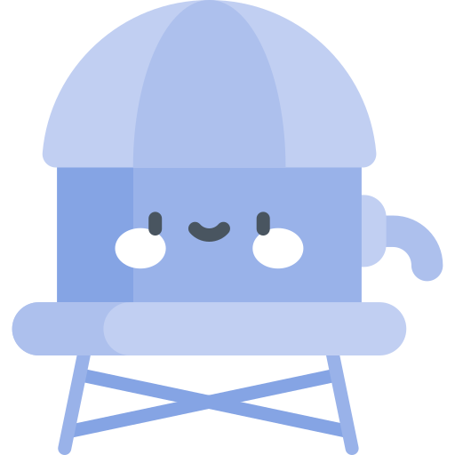 Water tower Kawaii Flat icon