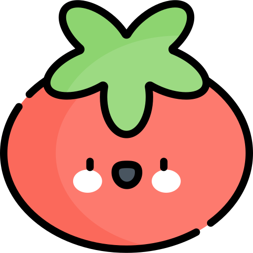 tomate Kawaii Lineal color icon