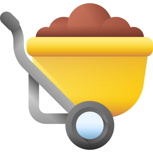 carretilla 3D Color icono