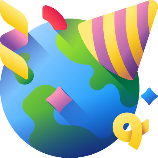 aarde 3D Color icoon