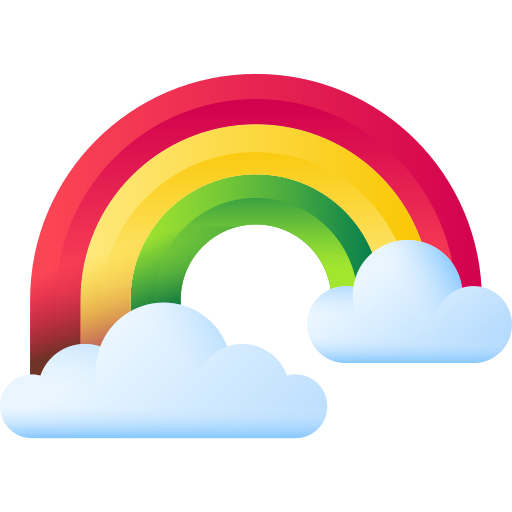 arco iris 3D Color Ícone