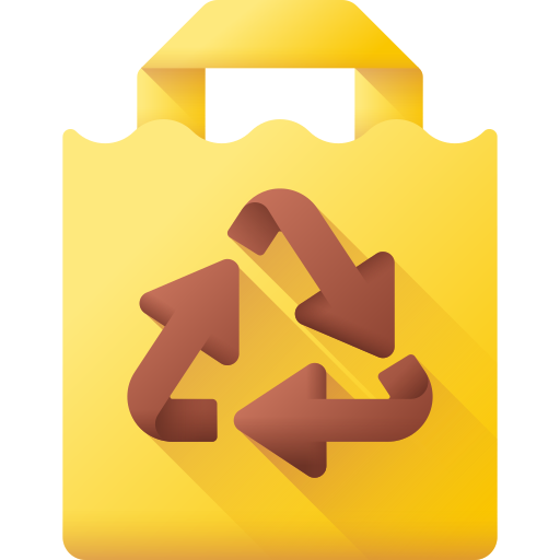 Eco bag 3D Color icon