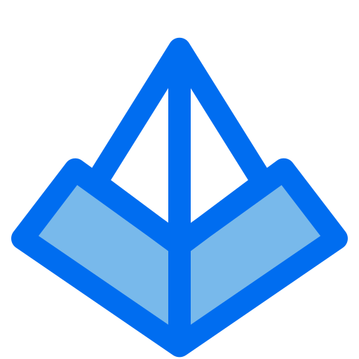 ピラミッド Generic Blue icon