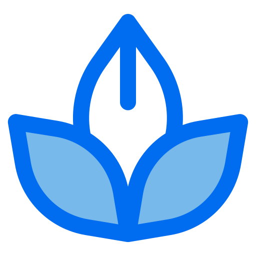 Lotus flower Generic Blue icon