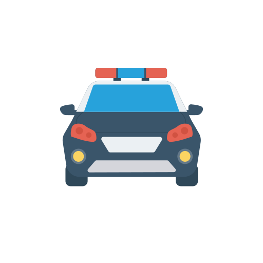 Police car Dinosoft Flat icon