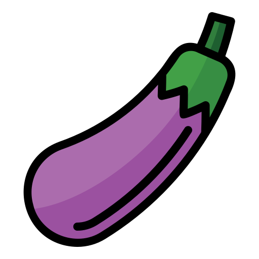 aubergine Generic Outline Color Icône