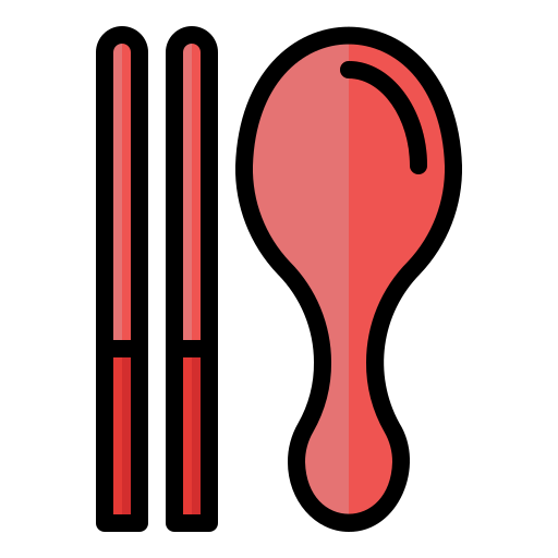 箸 Generic Outline Color icon