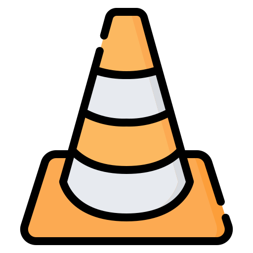 cone de tráfego Generic Outline Color Ícone