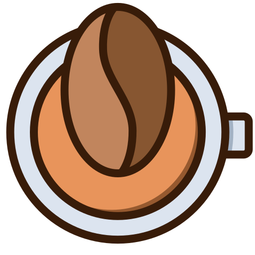 grano de café Generic Outline Color icono