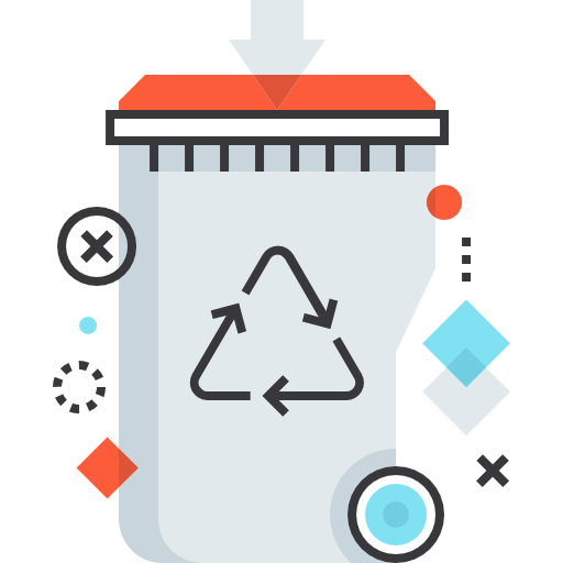 Recycling Maxim Flat Two Tone Linear colors icon