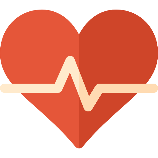 cardiogram Basic Rounded Flat icoon