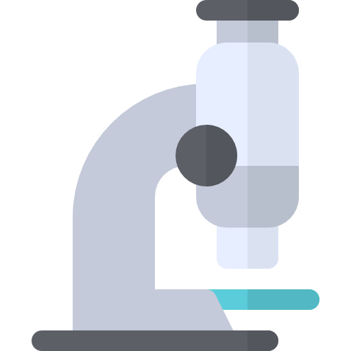 microscope Basic Rounded Flat Icône