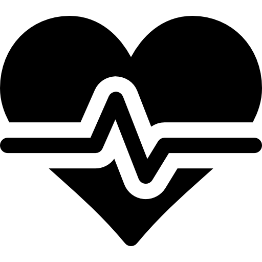 cardiograma Basic Rounded Filled icono