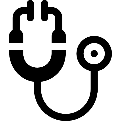stetoskop Basic Rounded Filled ikona