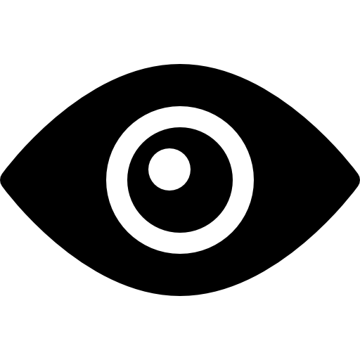 Eye Basic Rounded Filled icon