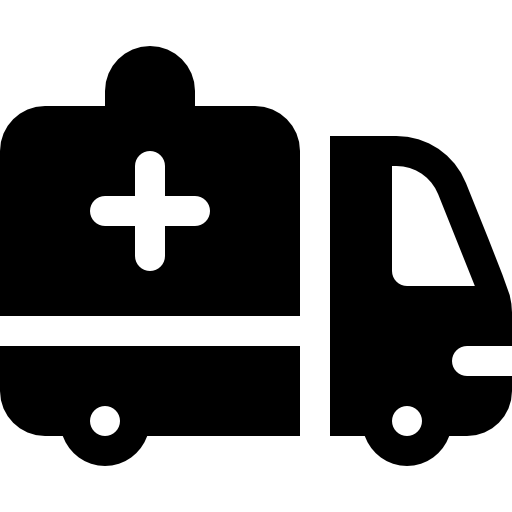 ambulans Basic Rounded Filled ikona