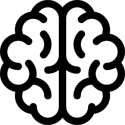 Brain Basic Rounded Lineal icon