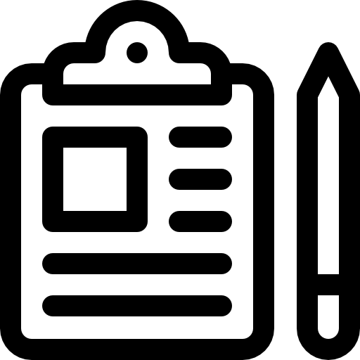 Clipboard Basic Rounded Lineal icon