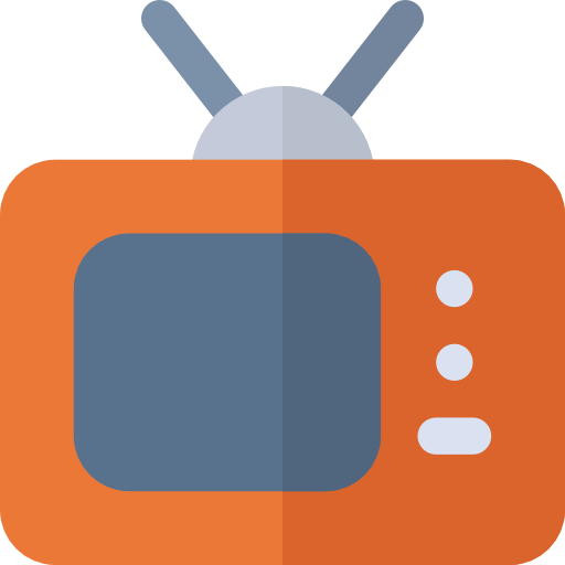 텔레비전 Basic Rounded Flat icon