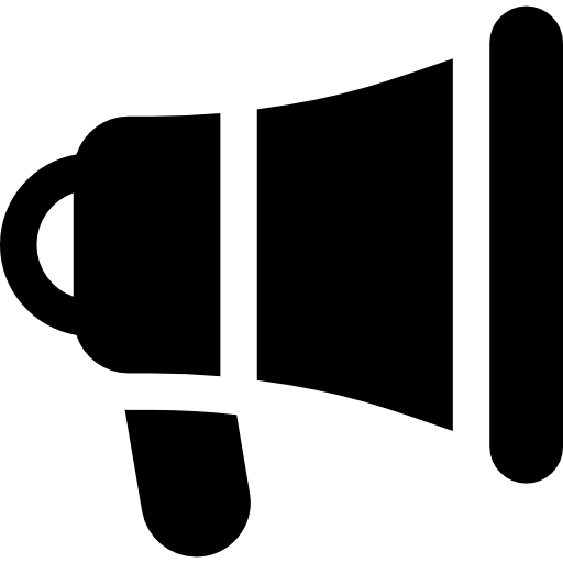 メガホン Basic Rounded Filled icon