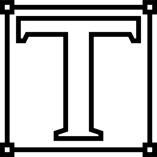 タイポグラフィ Detailed Straight Lineal icon