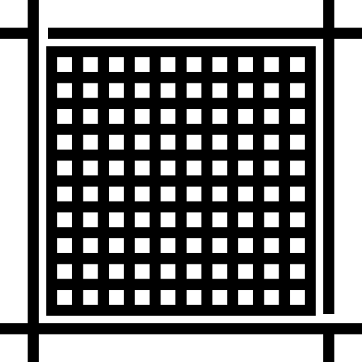 cuadrícula Detailed Straight Lineal icono