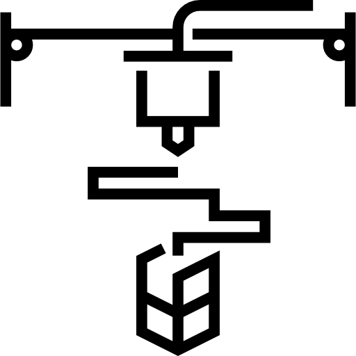 impresora 3d Detailed Straight Lineal icono
