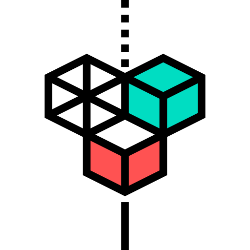 Куб Detailed Straight Lineal color иконка