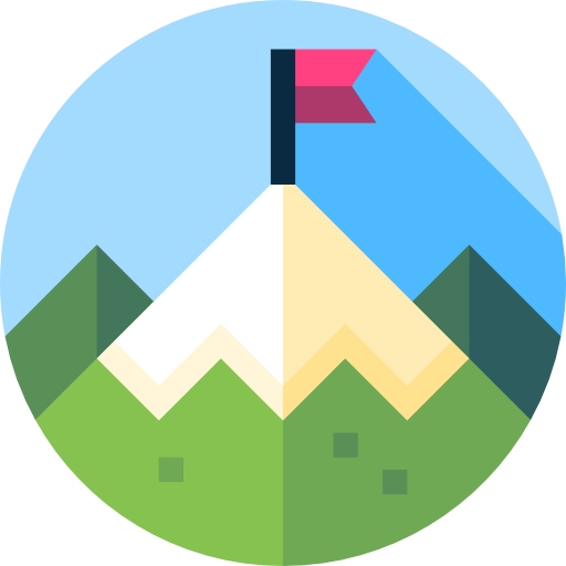 Mountain Flat Circular Flat icon