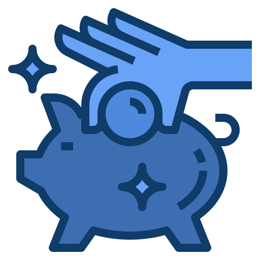 ahorrando dinero Generic Blue icono