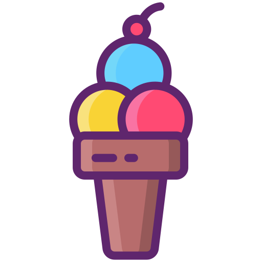 Ice cream Flaticons Lineal Color icon