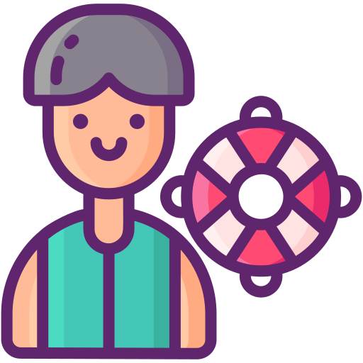 Lifeguard Flaticons Lineal Color icon