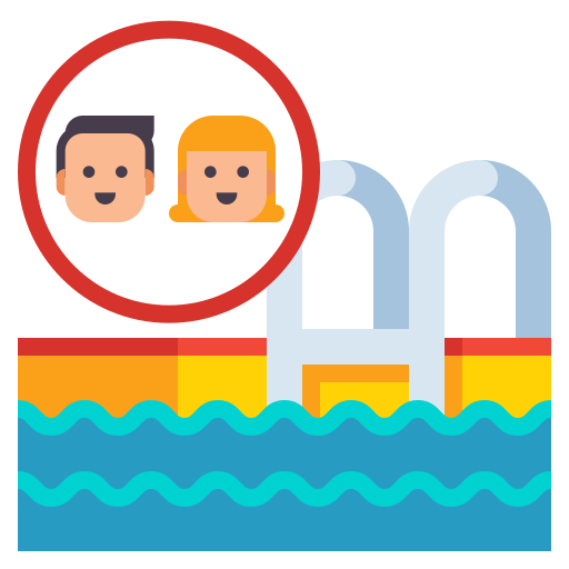 zwembad Flaticons Flat icoon