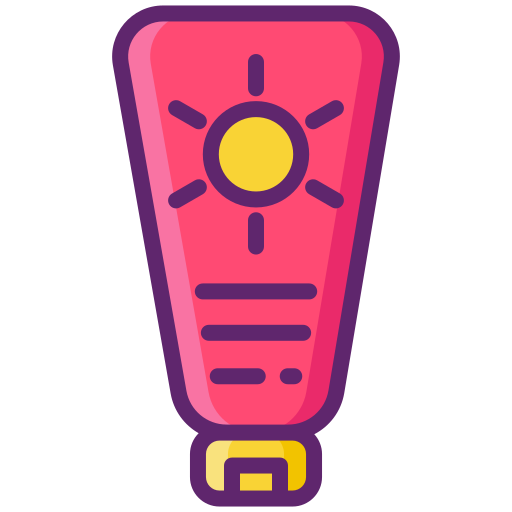 Sunscreen Flaticons Lineal Color icon