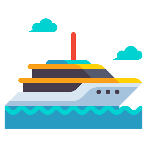 jacht Flaticons Flat ikona