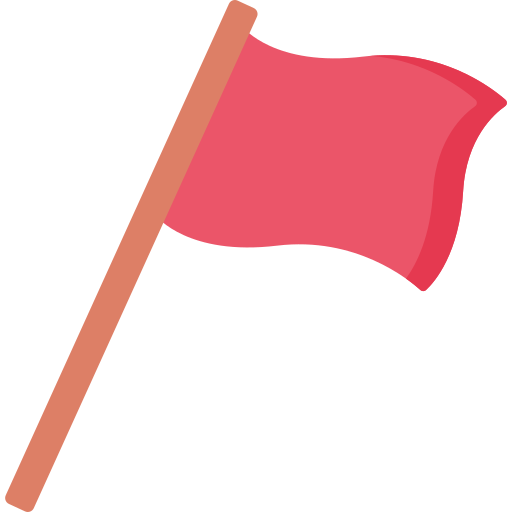 Red flag Special Flat icon