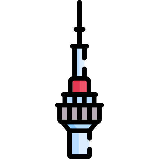 wieża w seulu Special Lineal color ikona