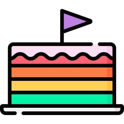 pastel Special Lineal color icono