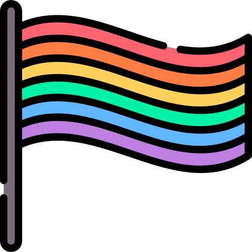 Rainbow flag Special Lineal color icon