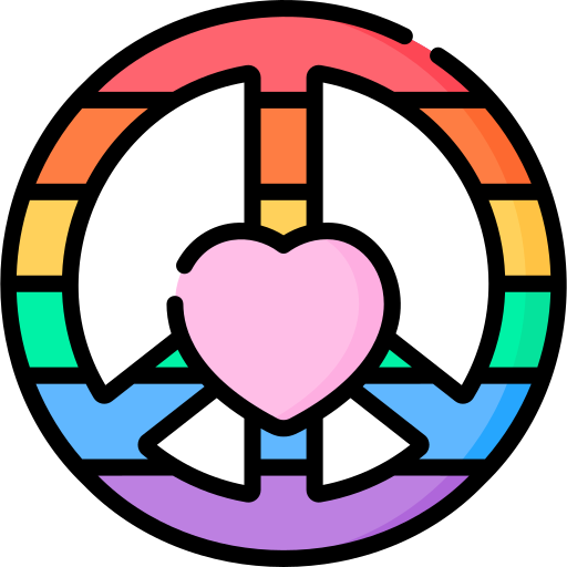 Peace symbol Special Lineal color icon