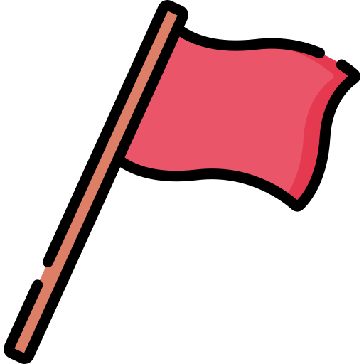 drapeau rouge Special Lineal color Icône