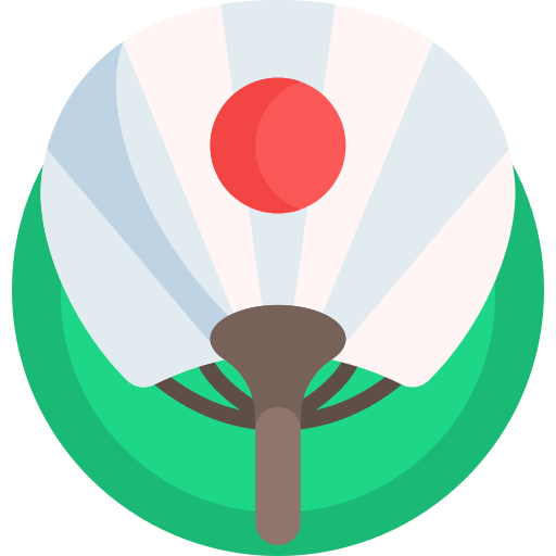 Uchiwa Detailed Flat Circular Flat icon