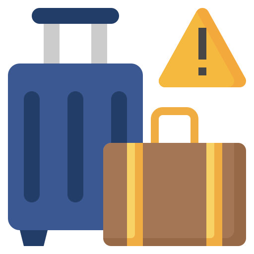 旅行に関する警告 Surang Flat icon