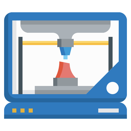 3d drucker Surang Flat icon