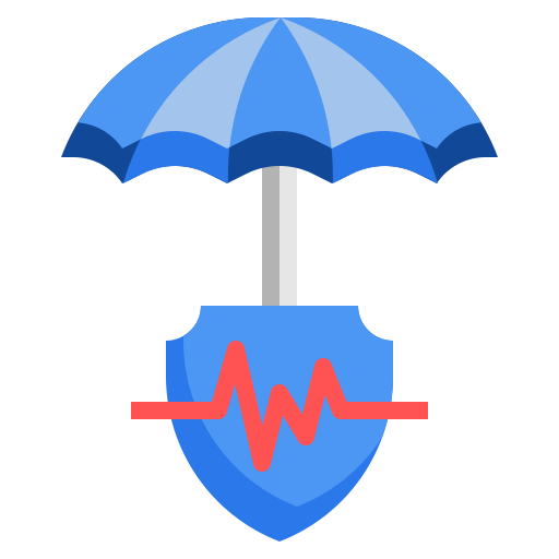 parasol Surang Flat ikona