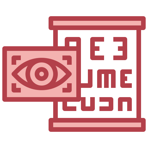 Eye exam Surang Red icon