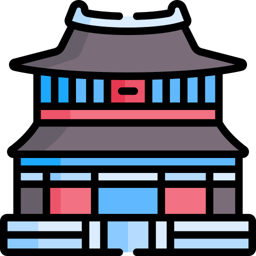palácio gyeongbokgung Special Lineal color Ícone